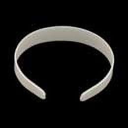 HBC Clear Plain Plastic Headbands, No Teeth (1 Inch) DIY Girls and Women - 6 pack