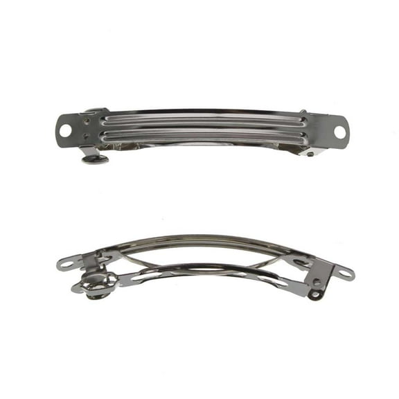 HBC French Hair Barrette Metal Hair Clips- 70mm (2.75 Inch) - 144 Pack