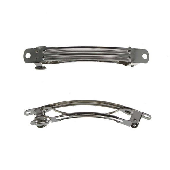 French Hair Barrettes - 70mm - 24 Pack