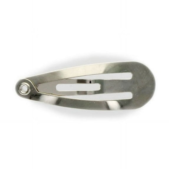 HBC Snap Hair Clips Hair Barrettes - 30mm (1.2 Inch) Tear Drop - 144 Pack