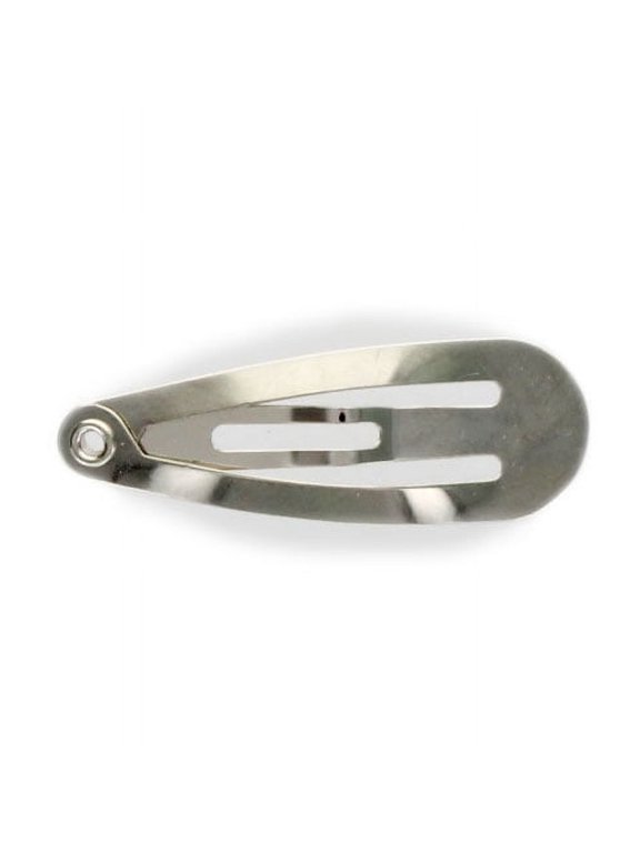 HBC Snap Hair Clips Hair Barrettes - 30mm (1.2 Inch) Tear Drop - 144 Pack