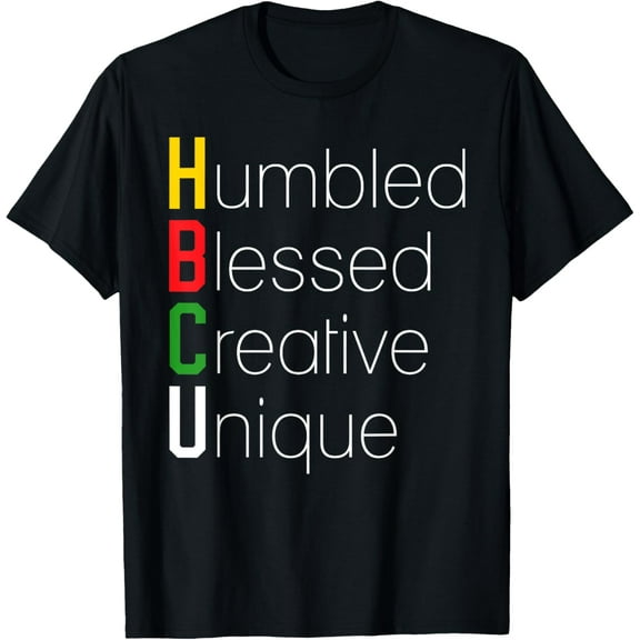 HBCU Apparel African Shirt - Humbled Blessed Creative Unique T-Shirt