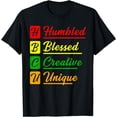 thumbnail image 1 of HBCU Humbled Blessed Creative Unique Historically BHM Pride T-Shirt, 1 of 4