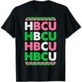 thumbnail image 1 of HBCU Pink and Green. Historically Black College University T-ShirtMen and women, Black T-shirt, size: Extra large, 1 of 4