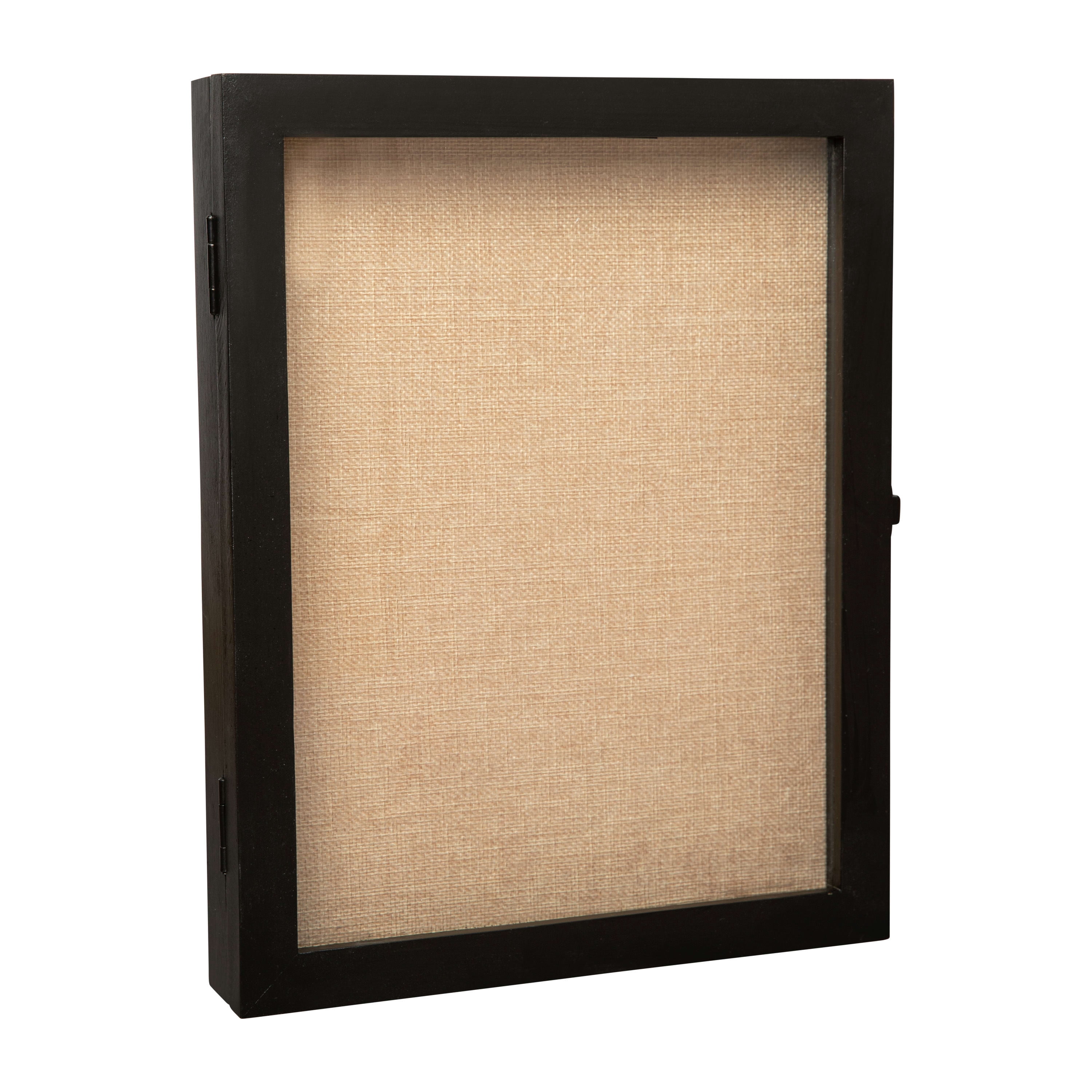 HBCY Creations 11x14 Black Wood Shadow Box Display Case - Solid Wood ...
