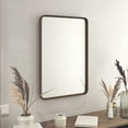 HBCY Creations Large 20" x 30" Vertical Brushed Bronze Mirror - Sturdy ...