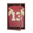 thumbnail image 1 of HBCY Creations 24x36 Mahogany Jersey Display Case - Solid Wood with UV Treated Acrylic Window - Anti-Theft Lock with 2 Keys - For All Types of Jerseys, 1 of 13