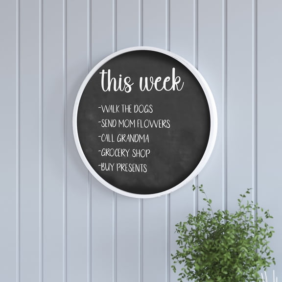 HBCY Creations Magnetic Chalkboard with Eraser and Chalk, 18"