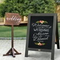 thumbnail image 1 of HBCY Creations Vintage Black Wooden A-Frame Chalkboard / Sidewalk Chalkboard Sign / Large 30" x 20" Sturdy Sandwich Board / A Frame Restaurant Message Board, 1 of 7