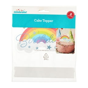 Rainbow Cloud Happy Birthday Cake Toppers, 2 Pieces, by Way To Celebrate
