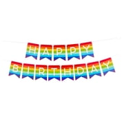 Multicolor Rainbow Happy Birthday Flag Banner, 13, by Way To Celebrate