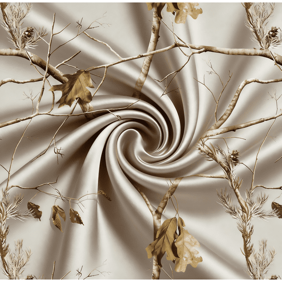 HBDesign 60 In by the yard Gray Camouflage Satin Fabric Camo for DIY Crafts, Home Decor,Apparel Making，Upholstery & Sewing Projects(2 yard)