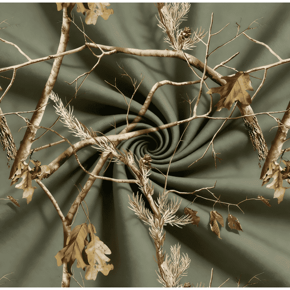 HBDesign 60 Inch Deep Green Camouflage Satin Fabric by the yard Premium Camo Material for DIY, Upholstery, Apparel, Outdoor Gear Durable, Soft, Versatile(1 yard)
