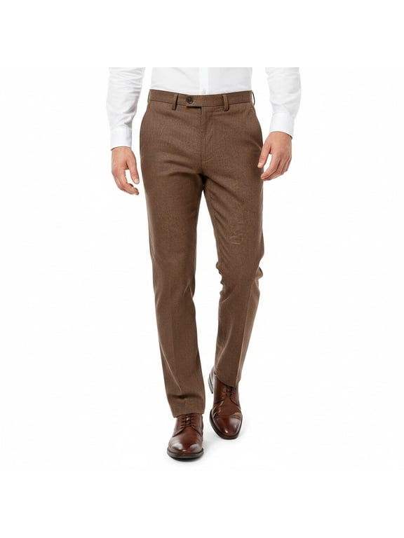 Men's Linen Blend Pants, Lightweight Breathable Trousers for Business Daily Wear