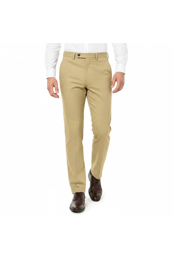Men's Linen Blend Pants, Lightweight Breathable Trousers for Business Daily Wear