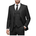 thumbnail image 1 of HBDesign Mens 3 Piece Suit Set Summer Lightweight Slim Fit Blazer Vest Pants Pinstripe for Business, 1 of 7