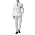 thumbnail image 1 of HBDesign Mens Summer 2 Piece Double Breasted Suit Set Quick Dry Peak Lapel Blazer Pants Business Formal Wedding, 1 of 6