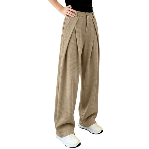 HBDesign Mens Summer Seersucker Wide Leg Pants Casual Breathable Comfort Trousers