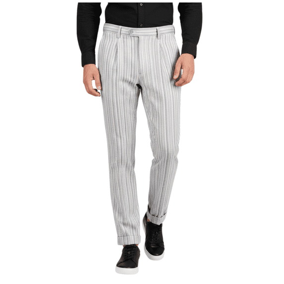 HBDesign Mens Vertical Stripe Quick Dry Pants Soft Lightweight Breathable Summer Trousers