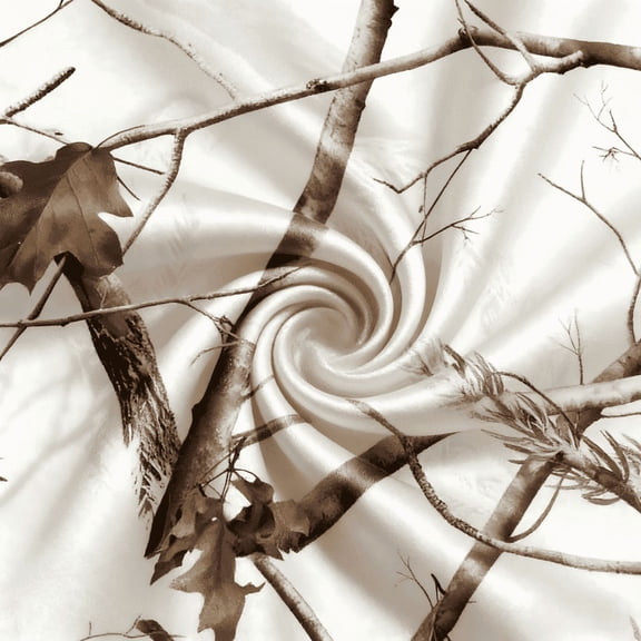 HBDesign White Camo Satin Fabric by The Yard, 60 Inch Width,Satin Upholstery Fabric for Sewing, DIY Crafts, Home Decor, Apparel, Curtain, Pillow Covers