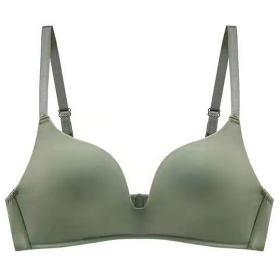 HBFAGFB Bras for Women No Underwire Comfortable Adjustable Thin Shoulder Strap Underwear Green Size 38