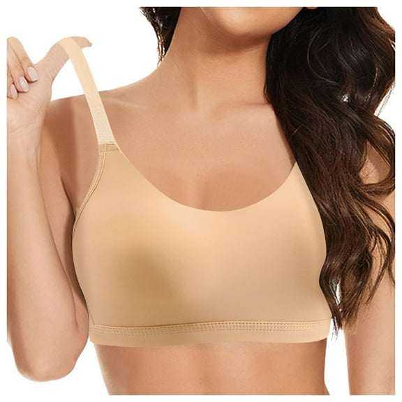 HBFAGFB Bras for Women No Underwire Thin Seamless Underwear Comfortable Versatile Daily Wear Beige Size 38