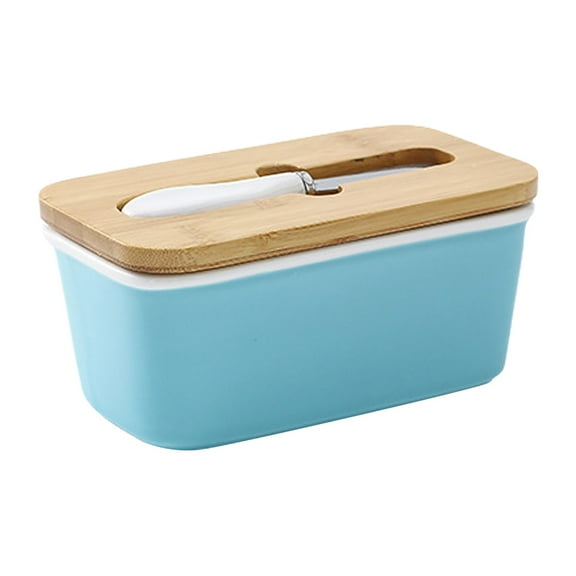 HBFAGFB Butter Box Rectangular Food Storage Containers with Lids Simple Kitchen Supplies D