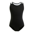 thumbnail image 1 of HBFAGFB Girls Jumpsuit Lightweight and Breathable Sleeveless Dancewear for Fitness Swimming Black Size 110, 1 of 7