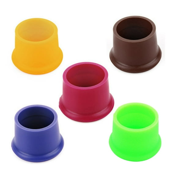 HBFAGFB Kitchen Supplies 5 Pcs Reusable Silicone Top Bottle Caps Stopper Home Drink Sealer Green