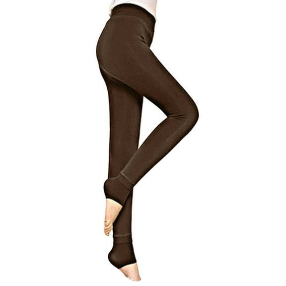 HBFAGFB Leggings Womens Fashion Autumn and Winter Softness and Comfort Pantyhose Trousers Brown Size One Size