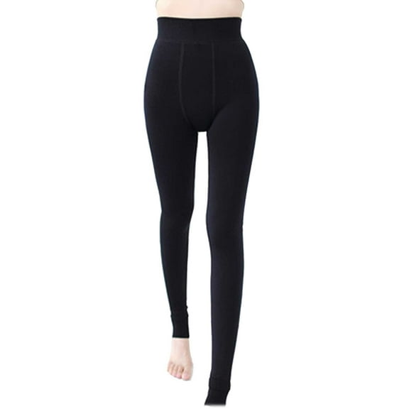 HBFAGFB Leggings Womens Fashion Plus Velvet Thickened Pantyhose Soft High Waisted Pants Grey Size One Size