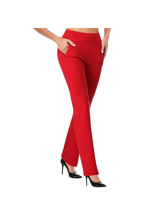 High Waisted Red Pants
