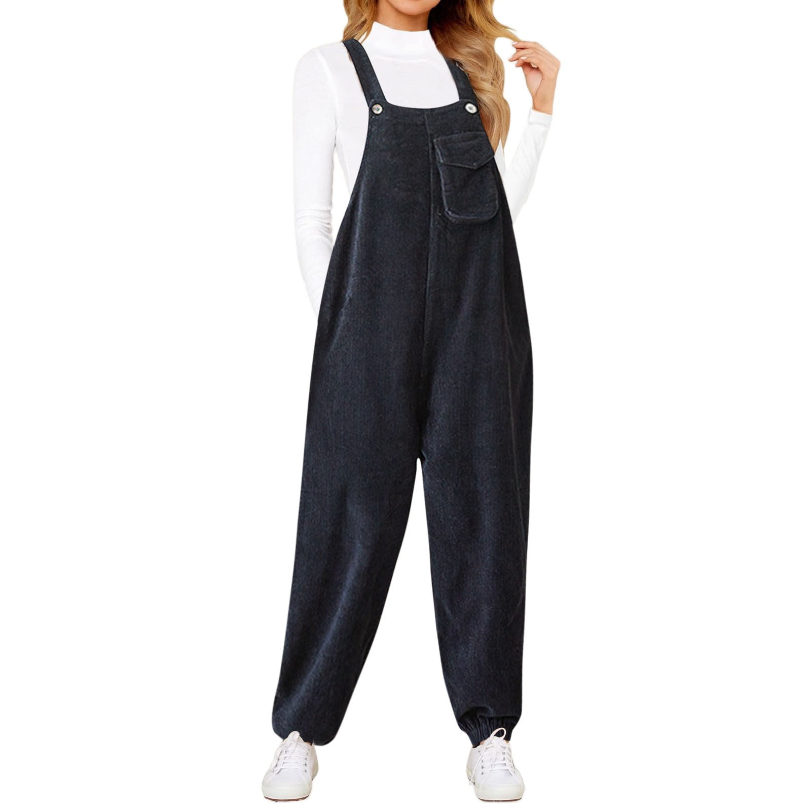 HBFAGFB Rompers for Women Dressy Work Jumpsuit Loose Adjustable