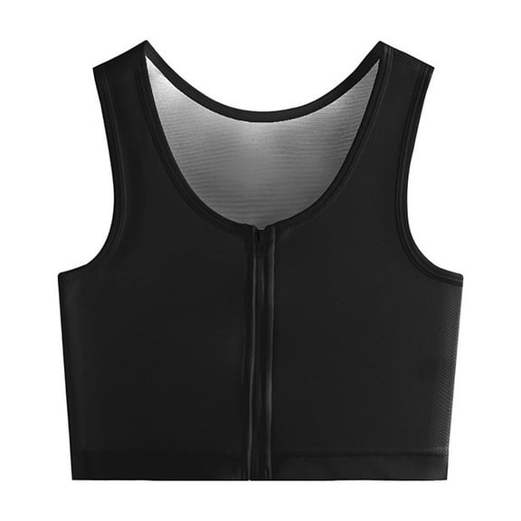 HBFAGFB Sports Bras for Women Full Zip up Seamless Underwear Suitable for Daily Outdoor Gym Black Size XXL