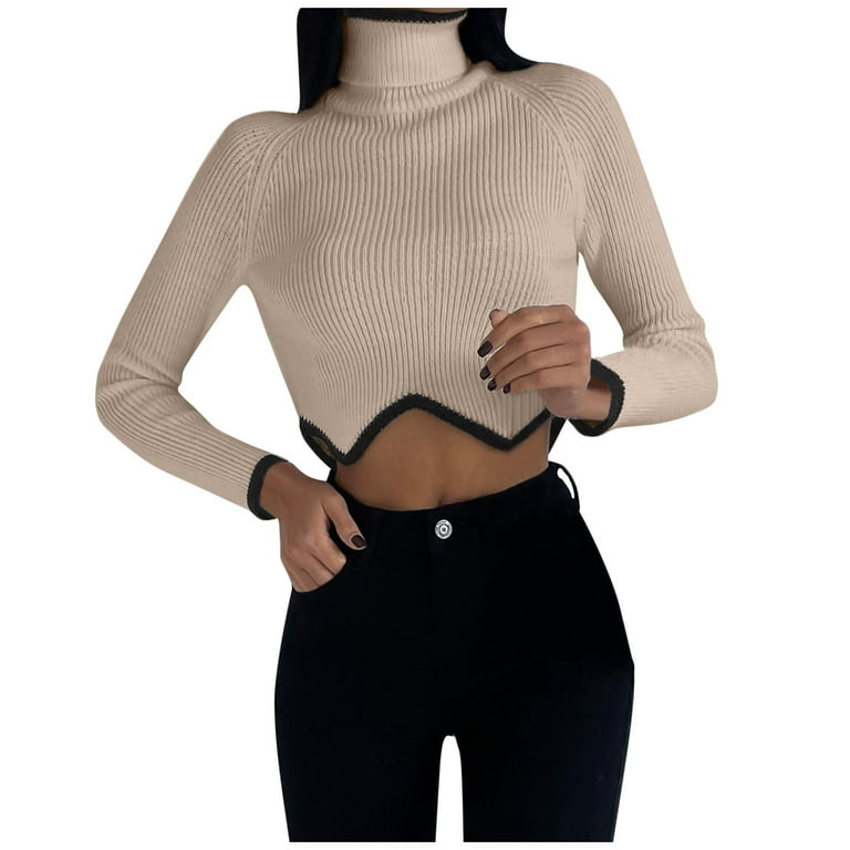 Fashion Long Sleeve Short Sweater Fashion Long Sleeve Short Sweater