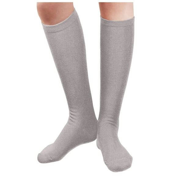 HBFAGFB Women's Knee Socks Versatile Fashion Accessory Girls Softness and Comfort Stockings Light Gray One Size