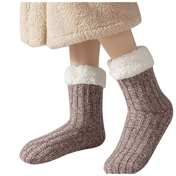 HBFAGFB Womens Socks Winter Thickened Softness and Comfort Sleep Socks Ladies Leg Warmers Red One Size