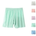 thumbnail image 1 of HBGVBA Children Short Pants,Girls Summer Shorts,Boys Girls Solid Color Athleisure Undershorts Seamless Loose Thin Casual Shorts for 3-14 Years Kids, 1 of 5