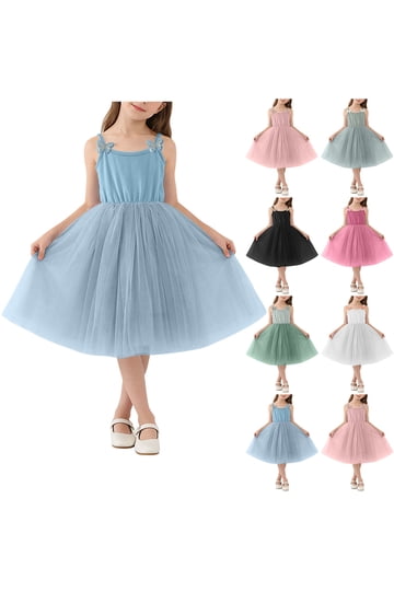 gauzy flowy dresses Flowy Half Sleeves Floral Ruffle Tulle Layered Prom Dresses, Pink / M main image 0