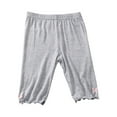 thumbnail image 1 of HBGVBA Girl's Summer Shorts,Casual Midi Shorts,3-14 Years Solid Color Sport Bow Knee Length Base Shorts, 1 of 5