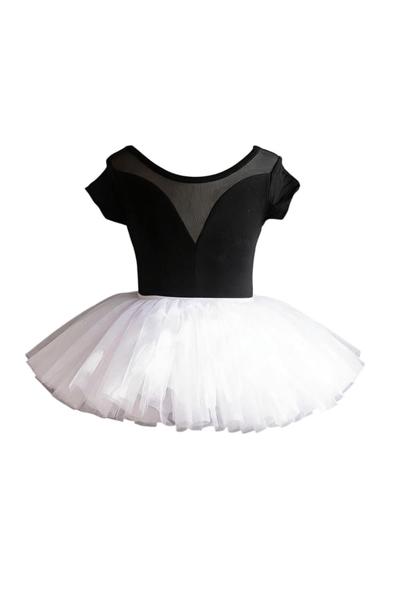 Girls Casual Dresses,Summer Soft Dress,3-17 Years Dance Leotard Style Mesh Performance Party Dress