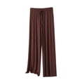 thumbnail image 1 of HBGVBA Long Pajama Pants for Women,Wide Leg Casual Loungewear,Sleep Pants Elastic Waist Loose Casual Soft Long Homewear Bottoms, 1 of 5