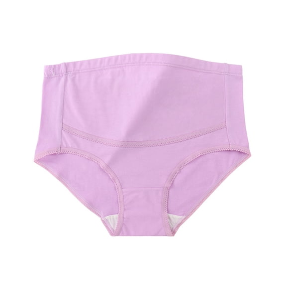 HBGVBA Maternity Cottons Underwears,Plus Size High Waist Solid Color Breathable Support Daily Briefs