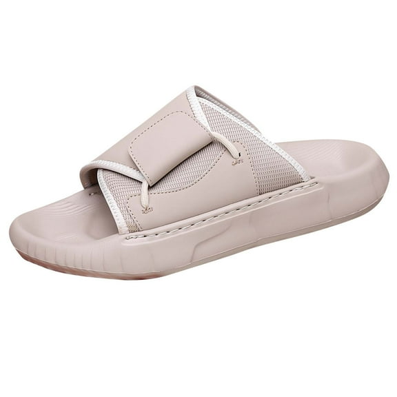 HBGVBA Men Beach Slippers Soft Sole Breathable Casual Summer Versatile Outdoor Comfortable Lightweight Adult Shoes 39