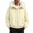 HBGVBA Men's Hooded Winter Parka Coat,Thick Insulated Bomber Jacket ...