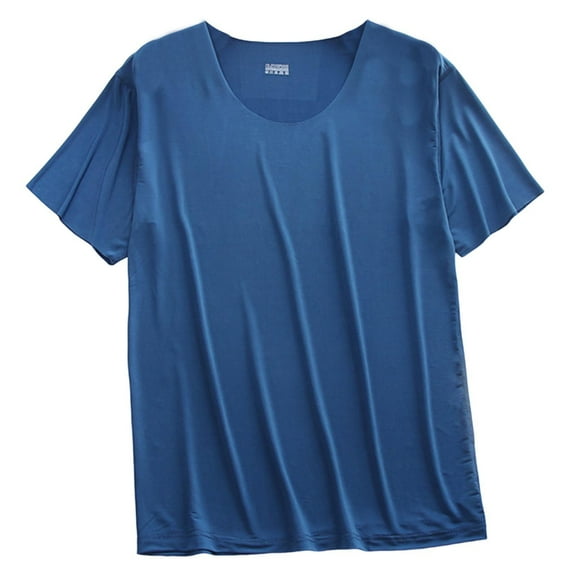 Bovxnpu Men's Pajamas Top Sleep Shirt, Mens T-Shirts Classic Soft Tee Loungewear Lightweight Short Sleeves Pajama Sleep Shirt,