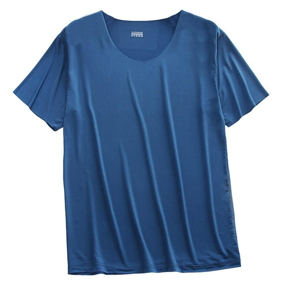 Bovxnpu Men's Pajamas Top Sleep Shirt, Mens T-Shirts Classic Soft Tee Loungewear Lightweight Short Sleeves Pajama Sleep Shirt,