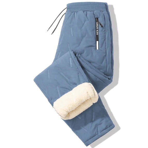 Weather 75751 HBGVBA Men's Sherpas Lined Warm Pants,Solid Stretch Drawstring Waist ...