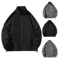 thumbnail image 1 of HBGVBA Men's Windbreaker Jackets High Collar Wind Outerwear Business Casual Middle Aged Daily Outdoor Office Matching, 1 of 4
