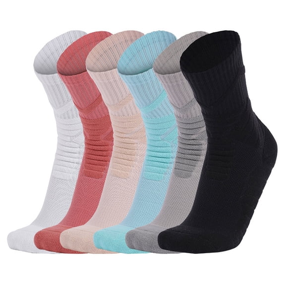 HBGVBA Mens Activewear Crew Socks,Sweat Wicking Sports Socks,Cycling Breathable Quickly Dry Running Sport Socks